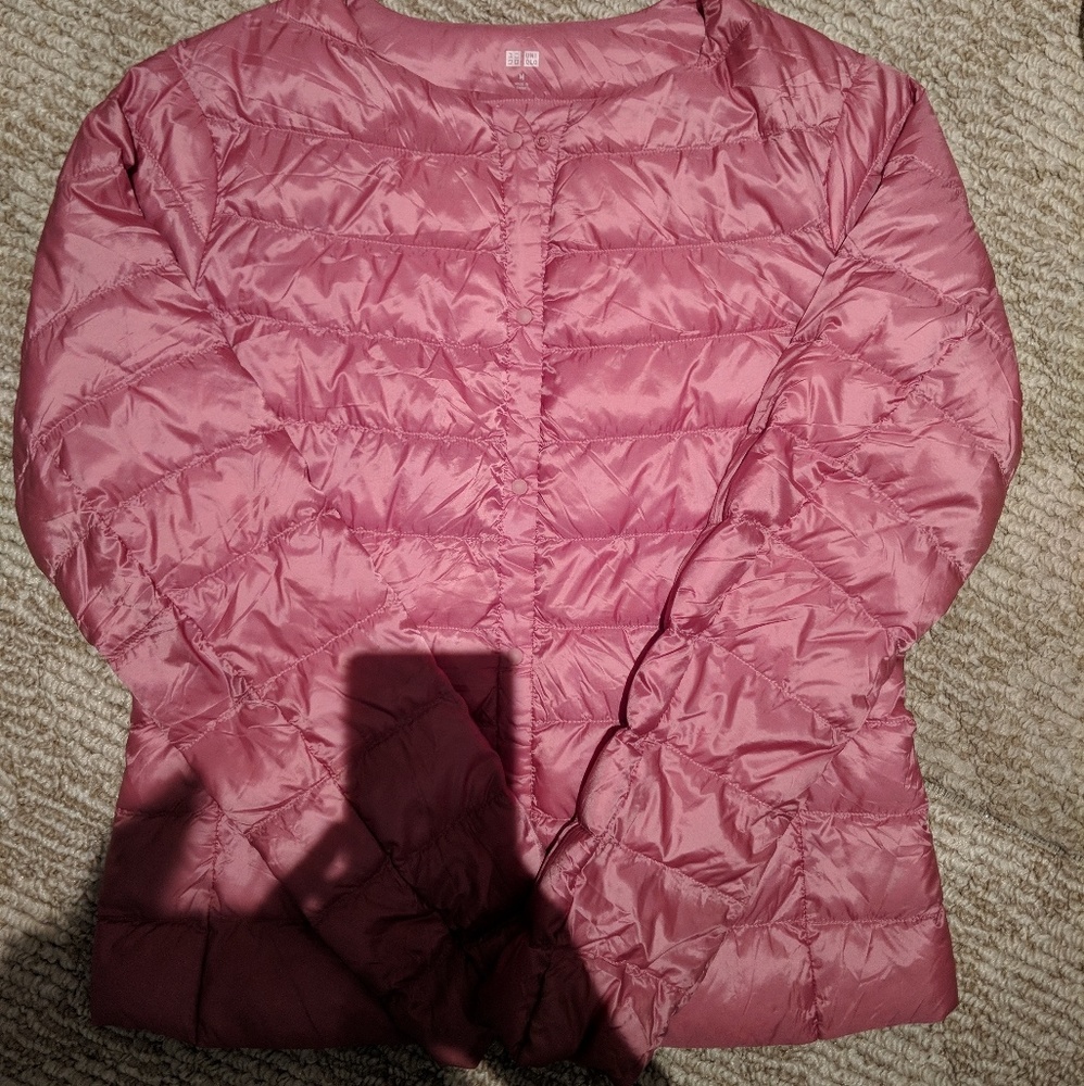 EUC - Pink Down Jacket from Uniqlo